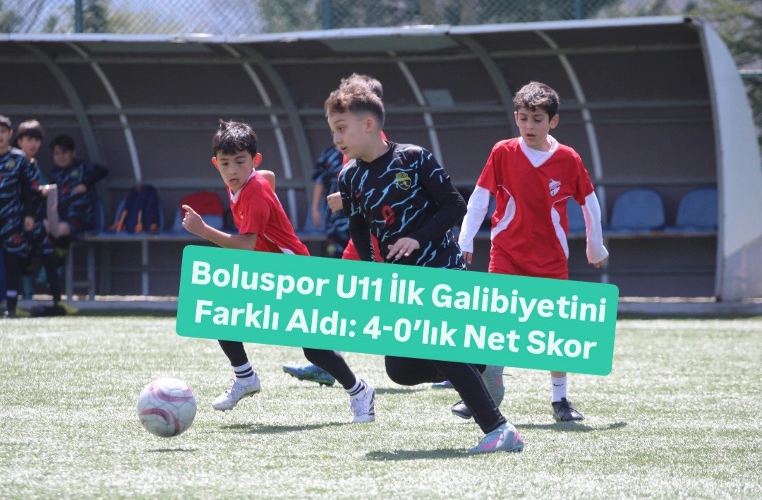 Boluspor U11 İlk Galibiyetini Farklı Aldı: 4-0’lık Net Skor