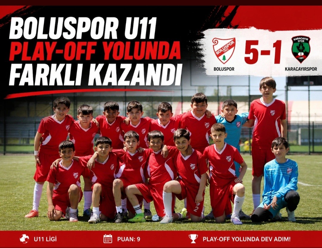 Boluspor U11 Play-Off Yolunda Farklı Kazandı Boluspor U11 Play-Off Yolunda Farklı Kazandı