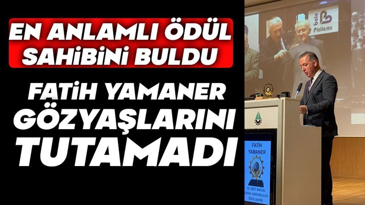 Fatih Yamaner Gözyaşlarını Tutamadı