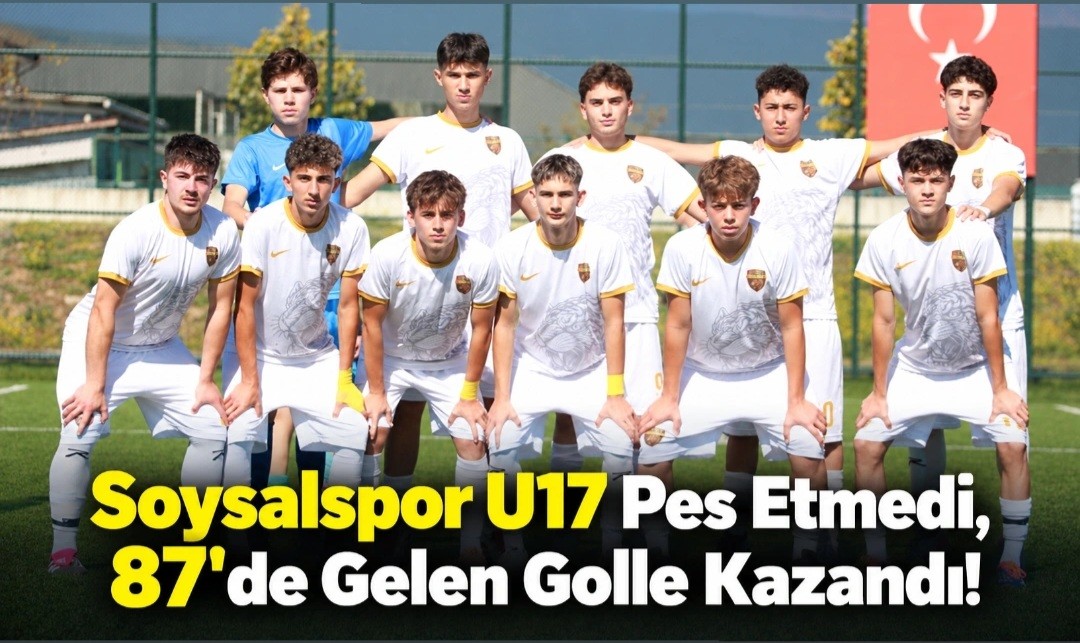 Soysalspor U17 Pes Etmedi, 87'de Gelen Golle Kazandı! Soysalspor U17 Pes Etmedi, 87'de Gelen Golle Kazandı!