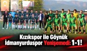Kızıkspor ile Göynük İdmanyurduspor Yenişemedi: 1-1!