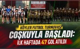 Köyler Futbol Turnuvası Coşkuyla Başladı: İlk Haftada 47 Gol Atıldı