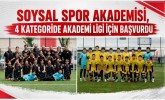 Soysal Spor Akademisi, 4 Kategoride Akademi Ligi İçin Başvurdu